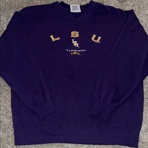 Lee Men's V-Neck Purple Sweater